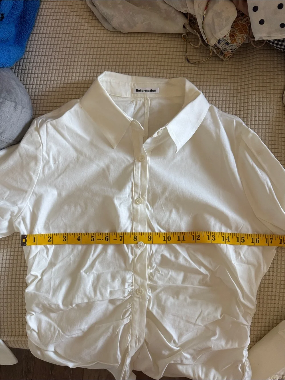 White Button-Down Women's Shirt Jacket